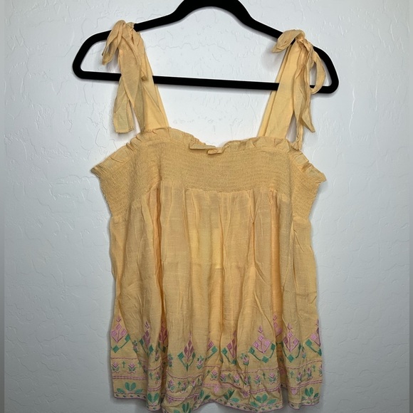 Anthropologie Tops - Anthropologie Perch By Blu Pepper Embroidered Top NWT Size 1X